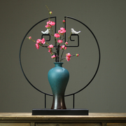 新中式陶瓷器花瓶摆件客厅，电视柜玄关轻奢装饰品现代简约创意摆设