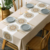 桌布防水防油免洗防烫家用长方形，餐桌台布中式欧式茶几布pvc桌垫