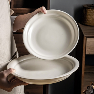 超实用的盘子~ 复古陶瓷盘子创意家用菜盘高颜值意面盘甜品盘
