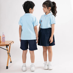 夏季红黄蓝幼儿园园服套装，男女童学生校服，两件套班服早教机构