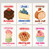 韩国INS草莓蛋糕房家居餐厅装饰画烘焙艺术海报打印贴画背胶画芯
