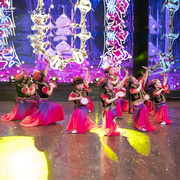 。幼儿园六一舞蹈服装，新疆少数民族演出服61儿童节开场舞表演服女
