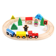 托马斯电动轨道火车磁性小火车头木制轨道交通玩具儿童益智玩具