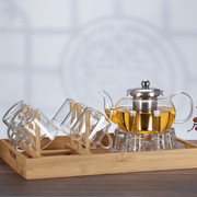 耐高温玻璃茶壶钢漏泡茶壶煮茶耐热防爆透明玻璃茶具套装家用待客