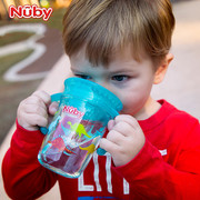 nuby努比宝宝学饮杯防漏防呛婴儿喝水杯家用带手柄，防摔啜饮魔术杯