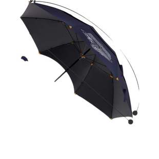 钓鱼伞防晒防紫外线防雨黑胶遮阳万向渔具伞碳素加固垂钓伞
