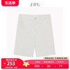 JDV男装夏季商场同款白色五分裤舒适休闲潮短裤裤子SPP3644