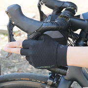 LA TORNADE骑行手套运动款半指舒适透气液态硅胶掌垫山地单车装备