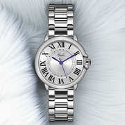 2024轻奢蓝针女表高颜值经典复古腕表女士高品质防水石英手表