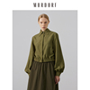 mordorf短款外套女军绿色，设计感时尚，通勤上衣