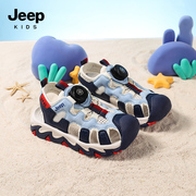 jeep吉普童鞋儿童凉鞋男童，包头鞋子软底2024夏季女孩沙滩鞋子