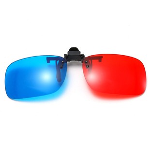 红绿眼镜夹片近视通用3d红蓝电脑专用弱视色补Q立体家用电视机三D