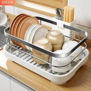 厨房碗架沥水架不锈钢台面，单层家用碗柜，多功能碗筷碗盘碗碟收纳架