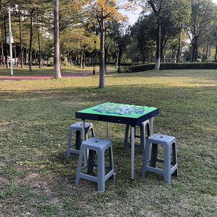 apollo家用多功能塑胶料，露营户外旅行台，娱乐折叠式麻将台餐桌便携