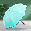 雨伞太阳伞时尚晴雨，两用便捷遮阳伞创意荷叶小清新加固防风学生伞