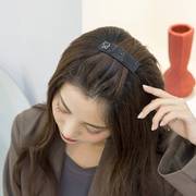 韩版水钻发夹成人低调黑色BB夹女士刘海边夹盘发后脑勺碎发卡顶夹