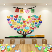 许愿树心愿墙创意墙贴幼儿园小学班级文化墙面布置3d亚克力装饰纸