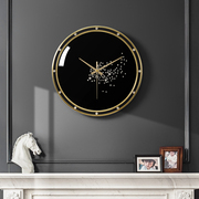 定制北欧轻奢时尚挂钟纯铜，静音个性钟表客厅创意，时钟家用钟饰艺术