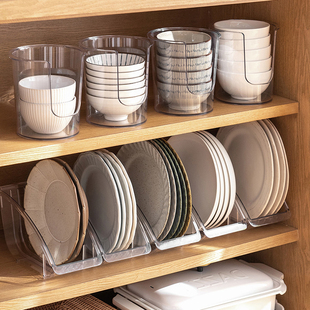 厨房碗架塑料碟盘子收纳盒放饭碗碟，沥水架餐具，置物盒碗柜碗架子