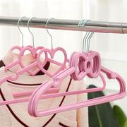 粉色衣橱少女心学生衣架，创意宿舍爱心蝴蝶结塑料，防滑干湿两用衣撑