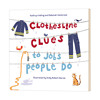 正版 晾衣绳的线索 英文原版 Clothesline Clues to Jobs People Do 晾衣绳 工作 全英文版进口英语书籍儿童外文书