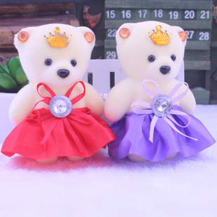 圣诞节泡沫小熊卡通花束小熊，公仔娃娃花店鲜花，插花材料包花娃娃