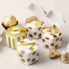 韩式烫金条纹迷你六角盒情人节巧克力独立包装纸盒糖果小盒子