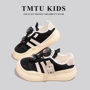 TMTU KIDS DIY联名款卡通儿童旋转扣帆布鞋秋冬款男童板鞋女童鞋