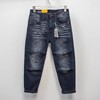 秋冬新款3D BAGGY牛仔裤男松垮裤ABLE JEANS潮流泼水洗破洞男长裤