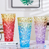 彩色玻璃花瓶北欧客厅插花干花摆件大号透明水养富贵竹水培花器