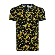 Versace/范思哲男士复古宫廷巴洛克圆领短袖T恤 AGU03003