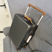 高端时尚铝框行李箱出口日乃本超静音万向轮旅行箱20寸男女拉杆箱