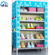 简易鞋柜简约无纺布，防尘柜防尘多层组装家用寝室鞋架置物架