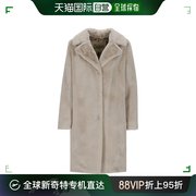 香港直邮潮奢herno女士，人造毛皮单排扣长袖外套gc000411d1242