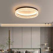 轻奢水晶卧室吸顶灯圆形，现代简约客厅灯饰大气，2021年北欧灯具