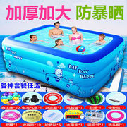自动充气儿童游泳池婴儿小孩家用加厚室内折叠宝宝bb游泳桶超大型