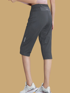运动女裤夏季薄款速干七分裤子显瘦大码休闲跑步瑜伽弹力7分短裤