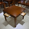 全实木餐桌1米牌桌小户型四方桌家用吃饭桌椅组合正方形橡木桌子