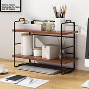 书架桌面收纳置物架书桌上分隔板家用简易多层办公室铁艺整理架子