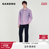 SANDRO Outlet夏季男装粉色扎染复古设计感牛仔外套SHPBL00758