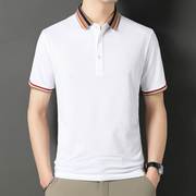 时尚修身韩版男士短袖丝光棉，夏季青年休闲宽大码松体恤恤衫