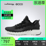 ECCO爱步男鞋2024春夏运动休闲鞋系带网面平跟透气803734海外