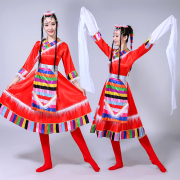 2019新族装民女风服装舞台表演出服西舞舞M蹈服饰藏族水袖藏蹈长