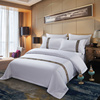 宾馆民宿床上用品全棉加厚简约三四件套纯色被套，床单酒店床品布草