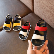 基诺浦2023夏季儿童鞋男童沙滩凉鞋宝宝，学步鞋鞋韩版小孩凉鞋