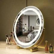 新疆包化妆镜台式桌面妆镜可款旋转智无美邮能镜梳妆镜led灯充电