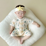班杰威尔新生儿连体衣，夏季婴儿纯棉衣服宝宝包屁衣爬服睡衣0-1岁