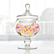 糖罐玻璃欧式储物罐摆件透明糖果罐厨房样板间摆饰糖缸甜品器皿