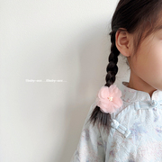韩版儿童花朵发圈女童不伤发头绳扎马尾皮筋宝宝可爱甜美发饰
