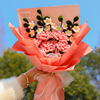 母亲节礼物送妈妈生日实用手工，diy小创意，的康乃馨花束材料包